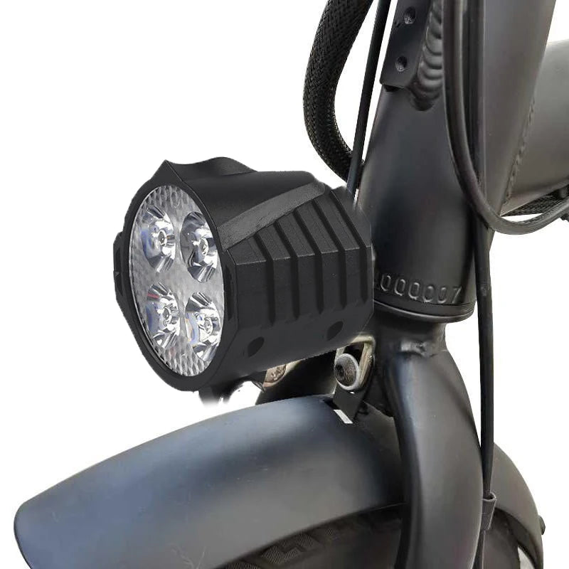 NEW E-Bike 12V 24V 36V 48V 60V 72V Electric Bicycle Light with Horn Waterproof IPX4 Headlight Horn Set Front Headlight Horn Set PowerGlide Motors & Accessories