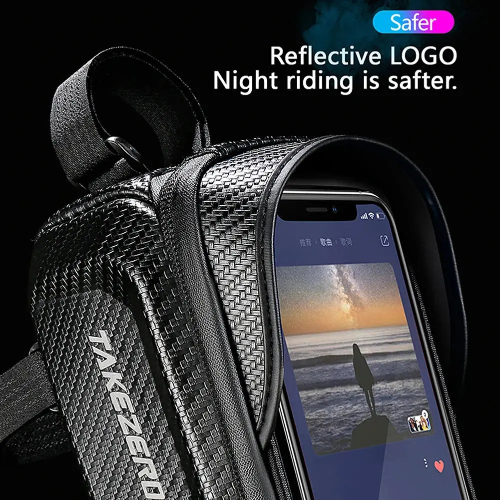 Bicycle Bag 1L Frame Front Top Tube Bike Bag Handlebar Mtb Touch Screen Cycling Bag Phone Holder Case Bicycle Accessories PowerGlide Motors & Accessories