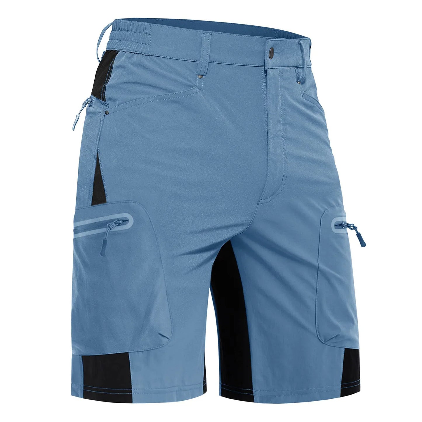 KEFITEVD Summer Men's Cargo Shorts Quick Dry Hiking Work Short Lightweight Fishing Climbing Trekking Short Outdoor Running Male
