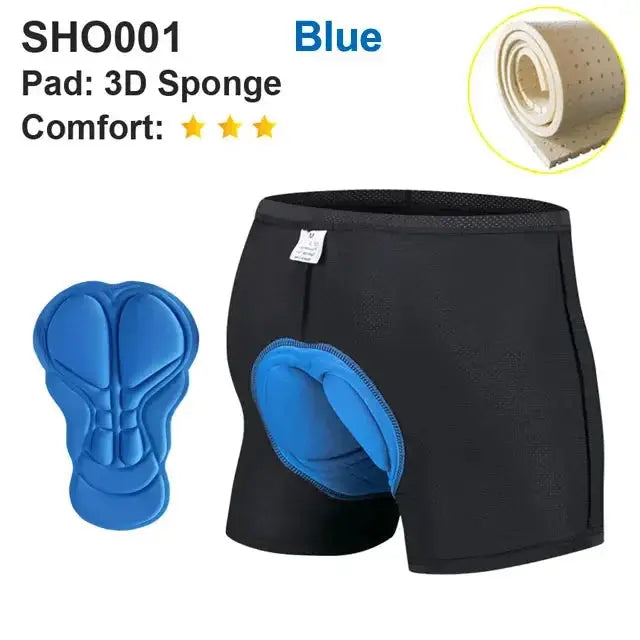 NEWBOLER Breathable Cycling Underwear Cycling Shorts  5D Gel Pad Shockproof Bicycle Underpant MTB Road Bike Underwear Man Shorts PowerGlide Motors & Accessories