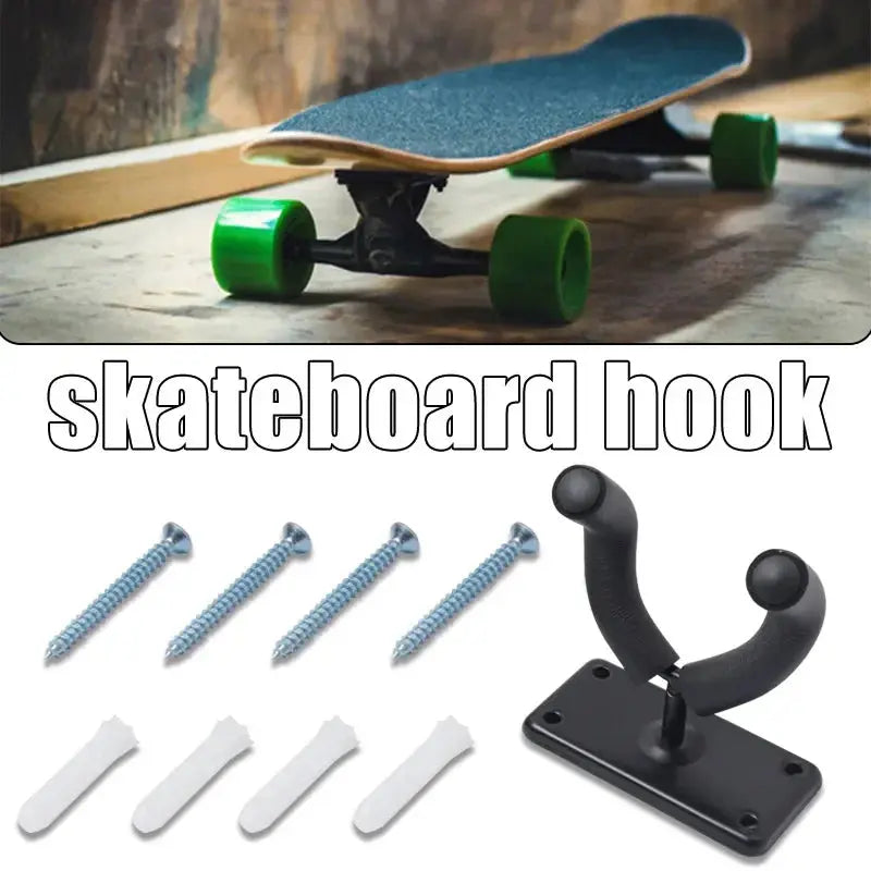 Wall Mount Skateboard Deck Display Wall Mount Horizontal Hanger Rack Stable and Sturdy Longboard Storage Display Rack Accessory PowerGlide Motors & Accessories