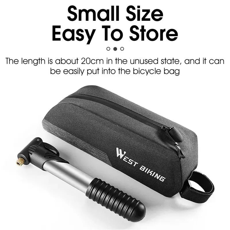 WEST BIKING Portable Mini Bicycle Pump Cycling Hand Air Pump Ball Tire Inflator Schrader Presta Valve MTB Road Bike Accessories PowerGlide Motors & Accessories
