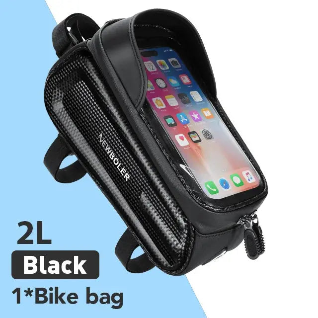 NEWBOLER Bicycle Bag Waterproof Touch Screen Cycling Bag Top Front Tube Frame MTB Road Bike Bag Phone Case Bike Accessories PowerGlide Motors & Accessories
