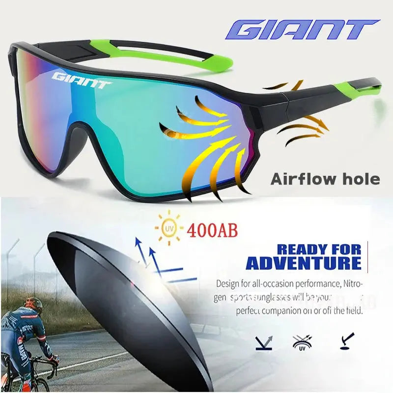 Giant cycling HD vision anti sweat and anti fog cycling glasses  men's and women's sunglasses, outdoor sports with case PowerGlide Motors & Accessories
