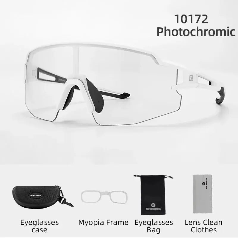 ROCKBROS Cycling Glasses Polarized UV400 Protection Bicycle Sunglasses Men Women Photochromic MTB Road Bicycle Goggles Eyewear PowerGlide Motors & Accessories