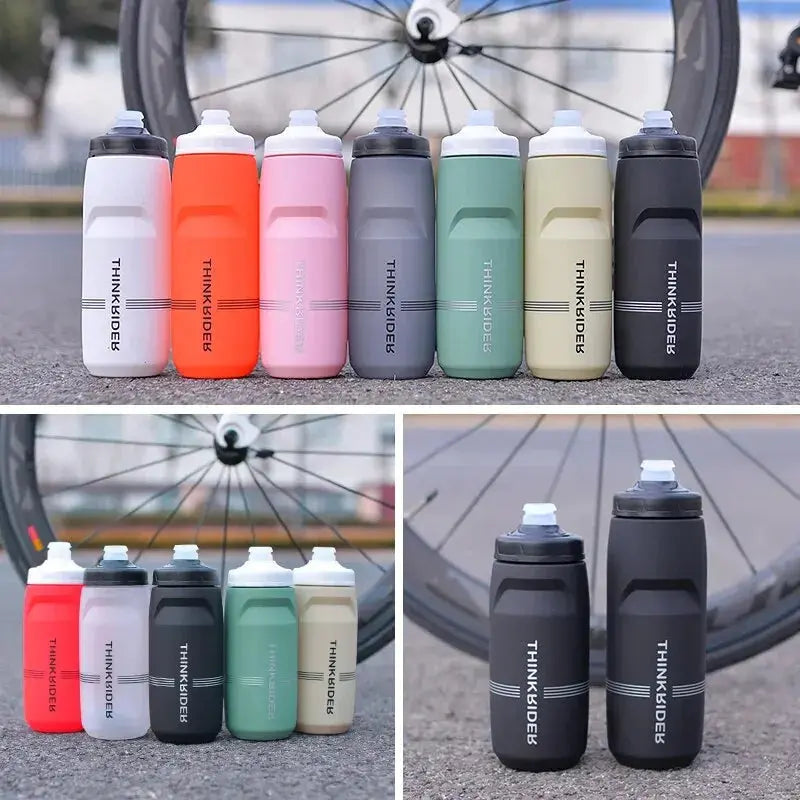 ThinkRider 620ml/750ml Bicycle Bottle MTB Road Bike Water Bottle Outdoor Sports Plastic Portable Large Capacity Drink Cycling PowerGlide Motors & Accessories