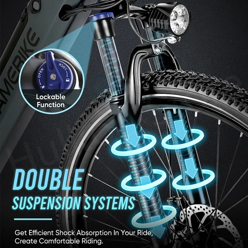 Samebike RS-A01 Electric Mountain Bike 500W 36V 13Ah 26 Inch