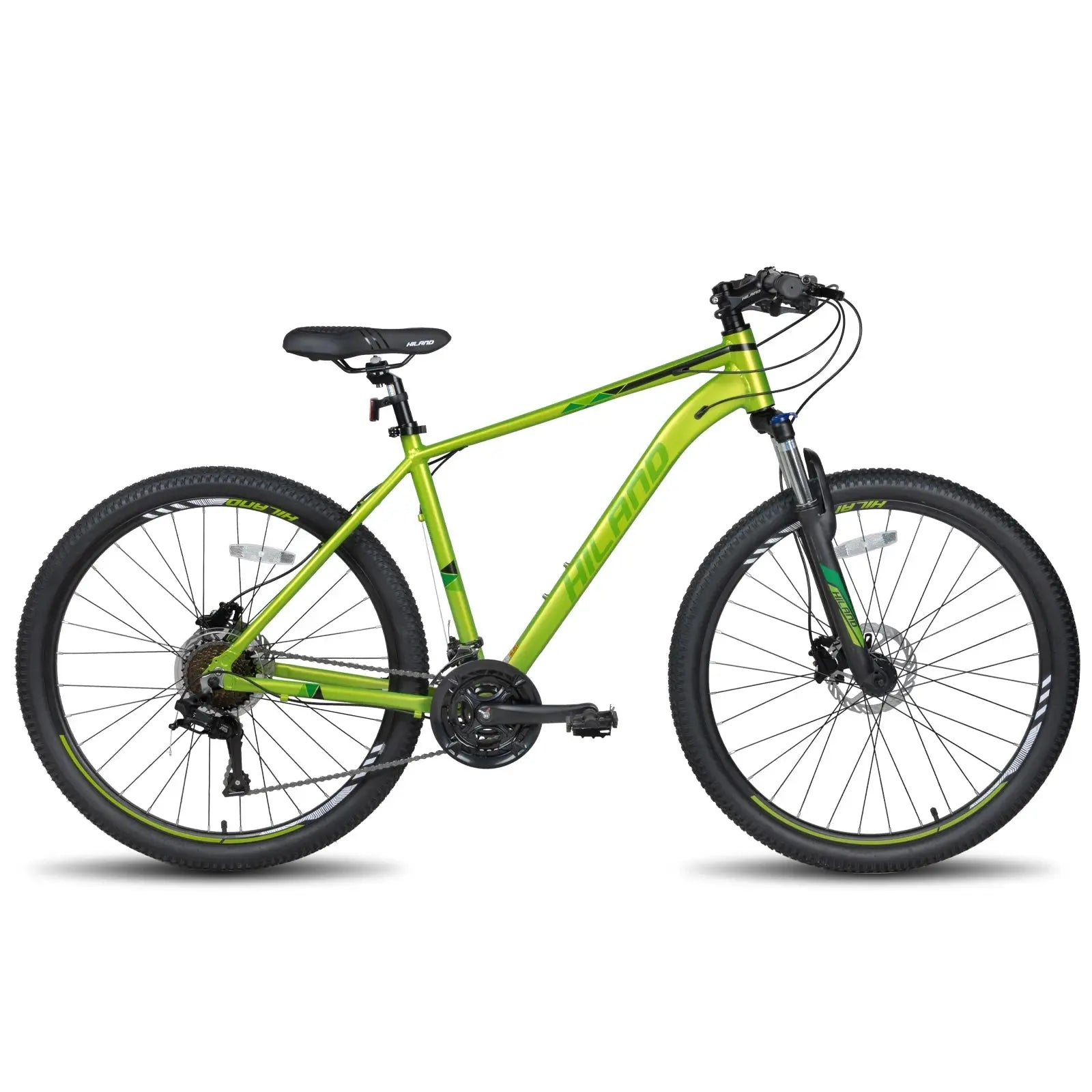 Hiland Aluminum Mountain Bike 21 Speeds, Hydraulic Disc-Brakes, Lock-Out Suspension Fork, 27.5 inch Wheel, Bike for Men Mens PowerGlide Motors & Accessories