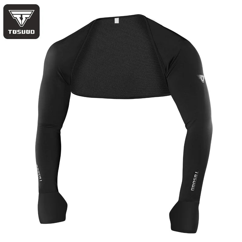 TOSUOD Ice silk sunscreen shawl summer men and women one-piece ice sleeve arm protector sunscreen cycling equipment