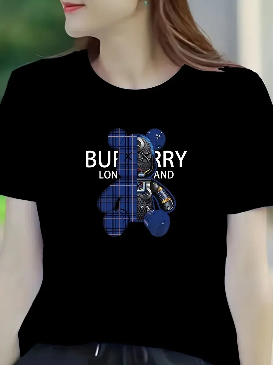 Summer women's casual T-shirt - Harajuku women's 21st-century designer style luxurious women's T-shirt - fashionable T-shirt PowerGlide Motors & Accessories