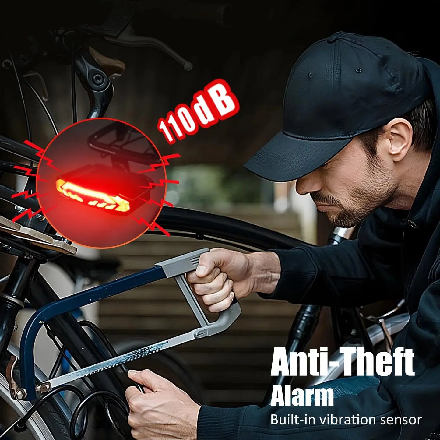 Rockbye Smart Bike Light Wireless Remote Control Bicycle Tail Light MTB Road Laser Turn Signal Cycling Lamp USB LED Rear Light PowerGlide Motors & Accessories