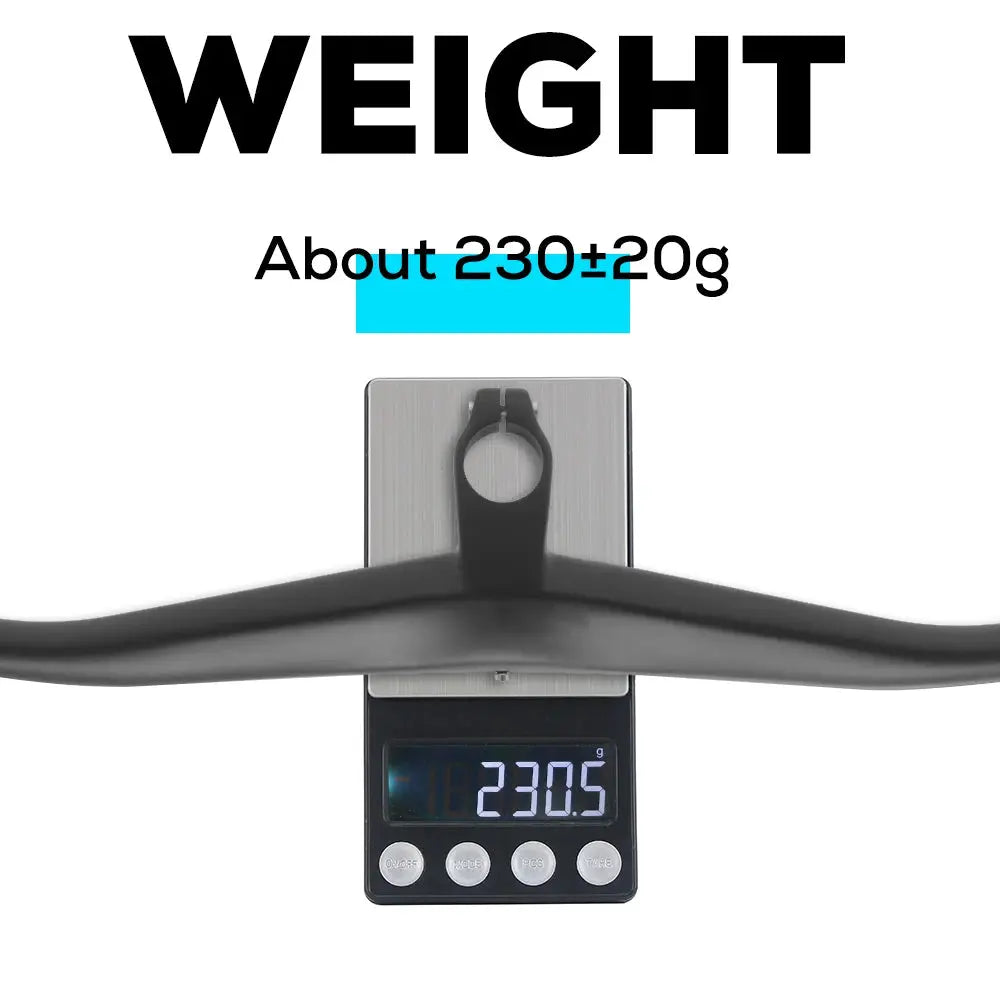 ULLICYC New Carbon One-shaped Integrated MTB Handlebar Bicycle Cockpit With Stem 40mm 50mm 60mm 70mm Supports computer mount PowerGlide Motors & Accessories