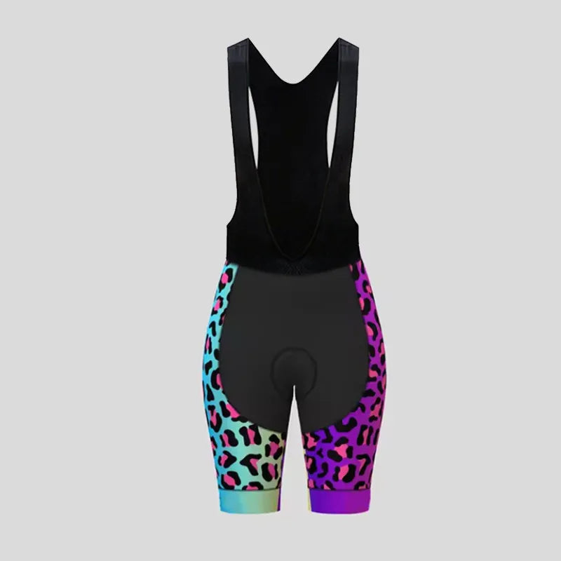 Men's Short Sleeve Bicycle Leopard print, MTB Cycling Clothing, Bike Uniform, Cycle Shirt, Racing Cycling Jersey Set, Summer