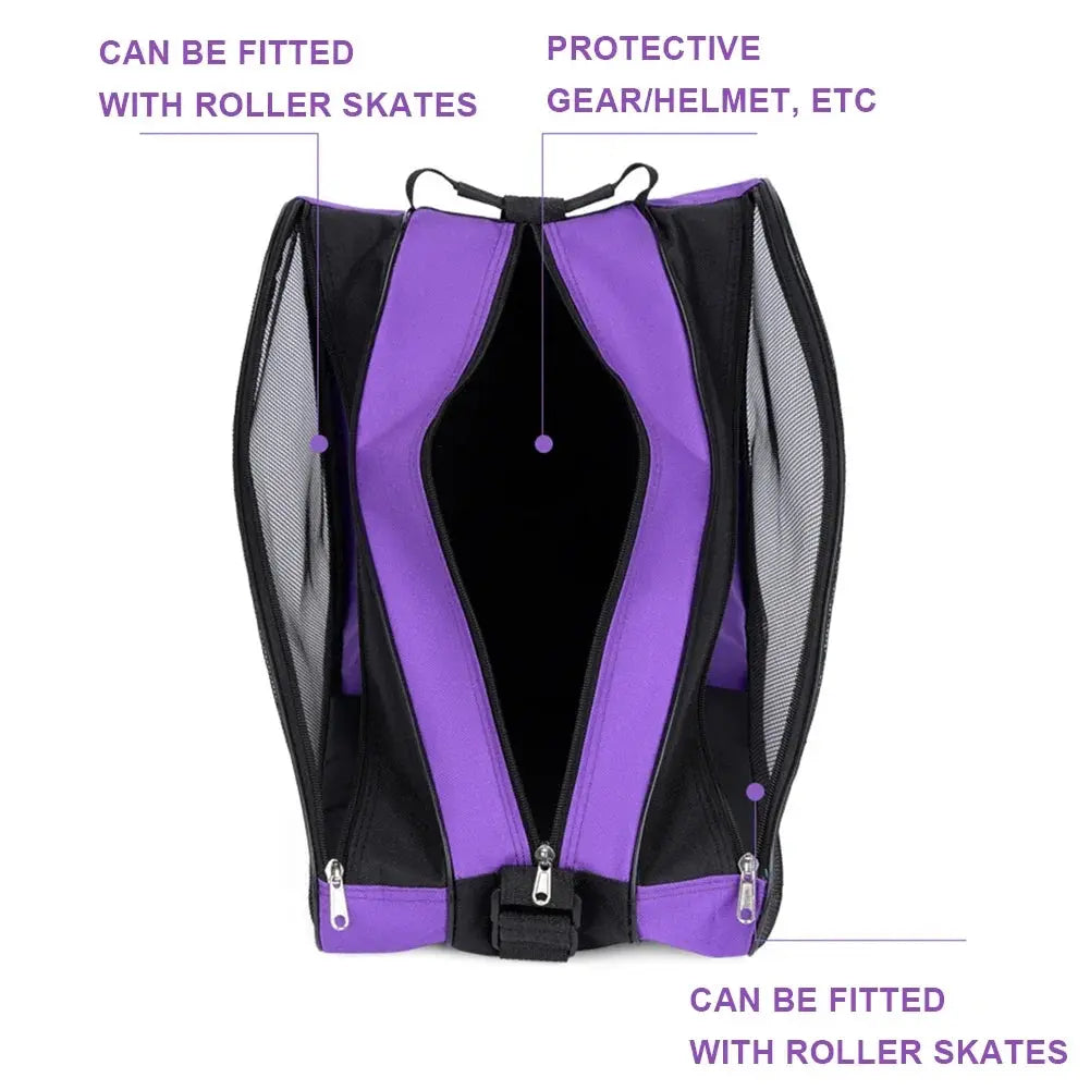 TINSOL New 1PC Portable Roller Skates Bag Ice Skating Bag Large Capacity Breathable Kids Inline Skates Bag Skates Storage Bag PowerGlide Motors & Accessories