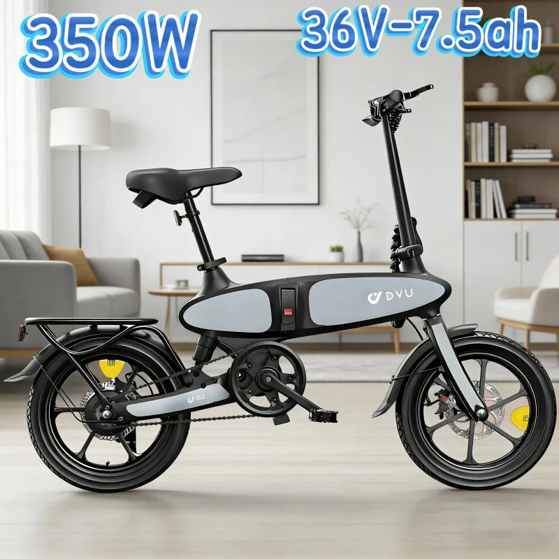 DYU C2 Foldable Electric Bike with 350W Motor and 36V Battery