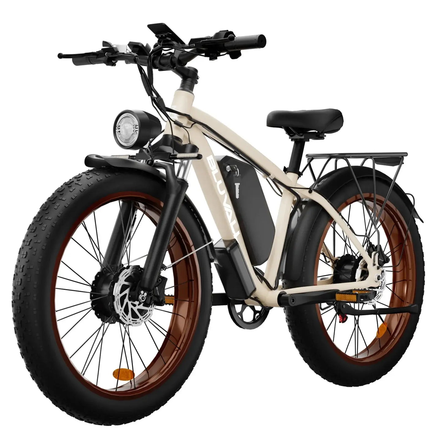 Moobelo M1 2000W Dual-Motor E-Bike 48V 22.4ah Fat Tires Full Suspension CE Certified US Warehouse Snow Beach Urban Riding Ebike PowerGlide Motors & Accessories