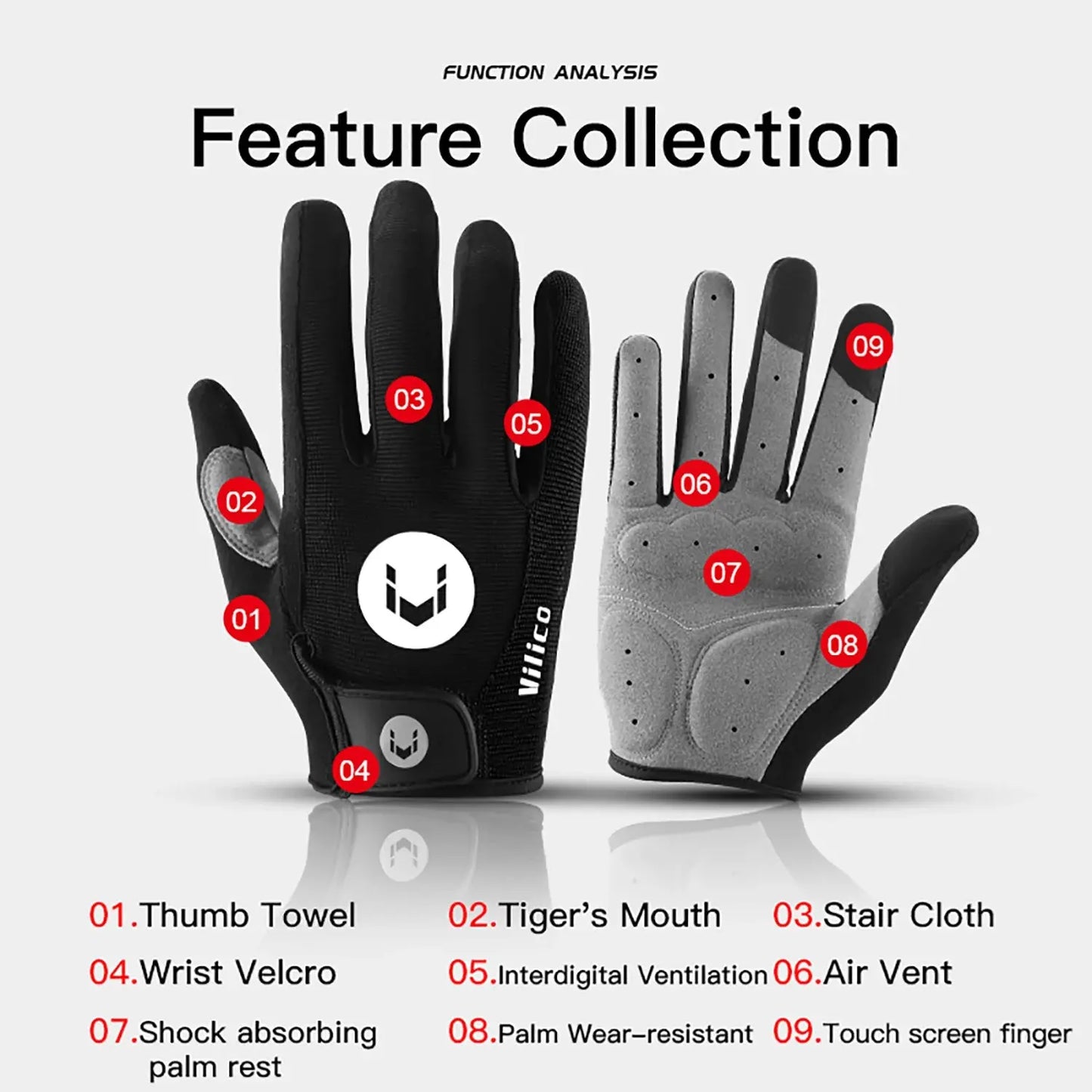 Cycling Anti-slip Half Finger Gloves MTB Bike Bicycle Gloves Pad Men Women Breathable Anti-shock Sports Gloves PowerGlide Motors & Accessories