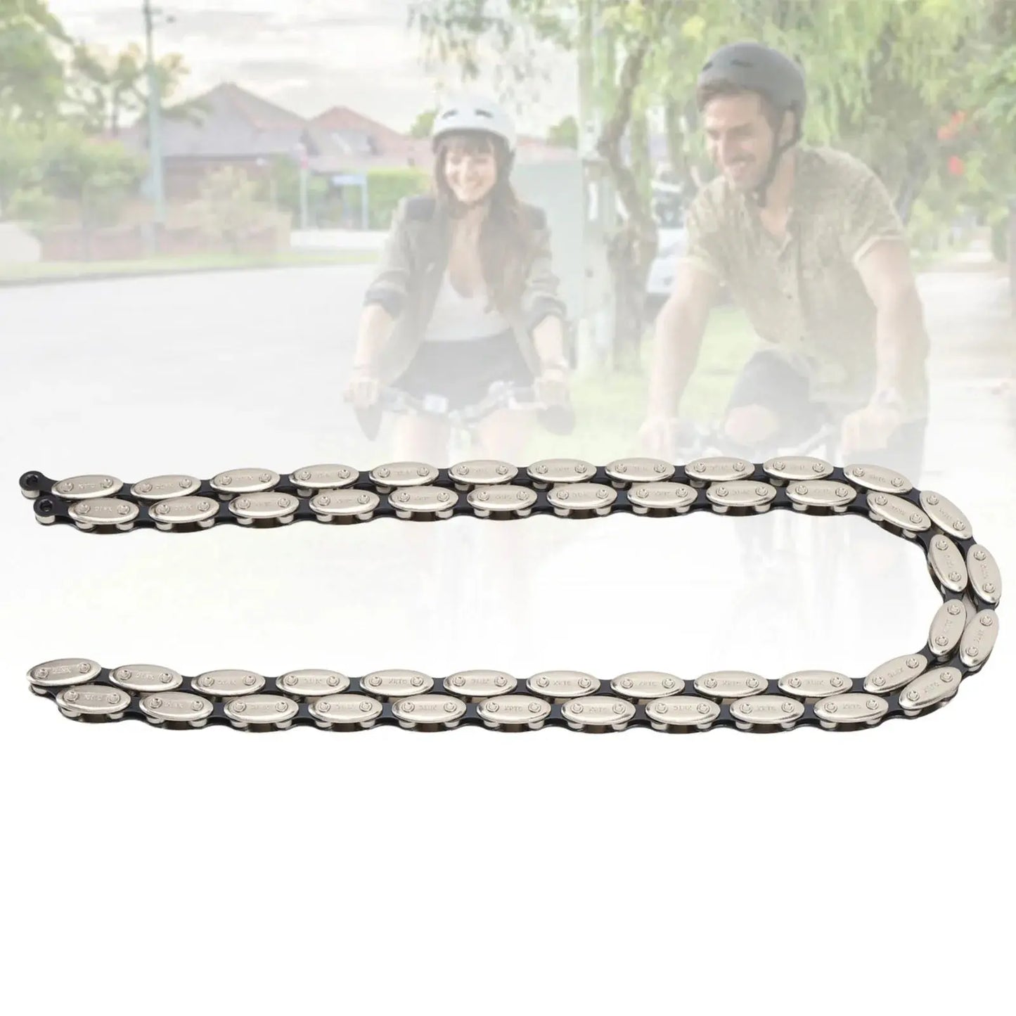 Single Speed Bike Chain Manganese Steel High Quality Durable 100 Links Retro Bike Chain with Buckle for Fixed Gear BMX Bikes PowerGlide Motors & Accessories