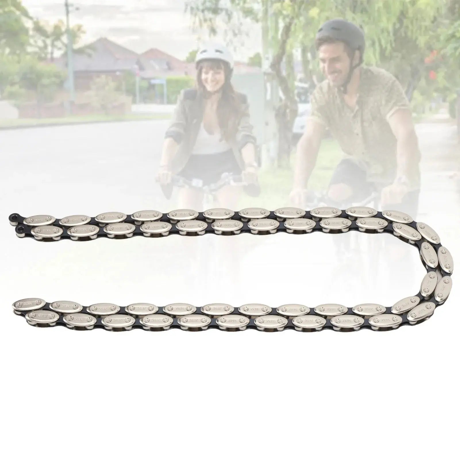 Single Speed Bike Chain Manganese Steel High Quality Durable 100 Links Retro Bike Chain with Buckle for Fixed Gear BMX Bikes PowerGlide Motors & Accessories