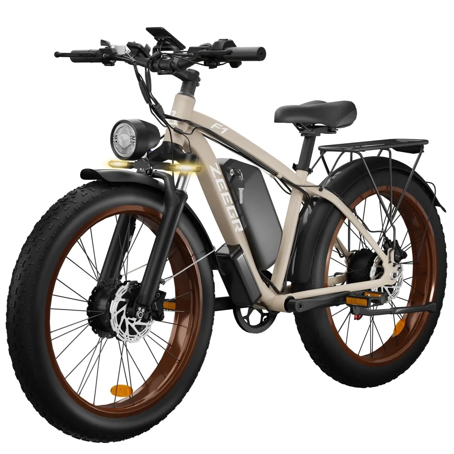 Moobelo M1 2000W Dual-Motor E-Bike 48V 22.4ah Fat Tires Full Suspension CE Certified US Warehouse Snow Beach Urban Riding Ebike PowerGlide Motors & Accessories