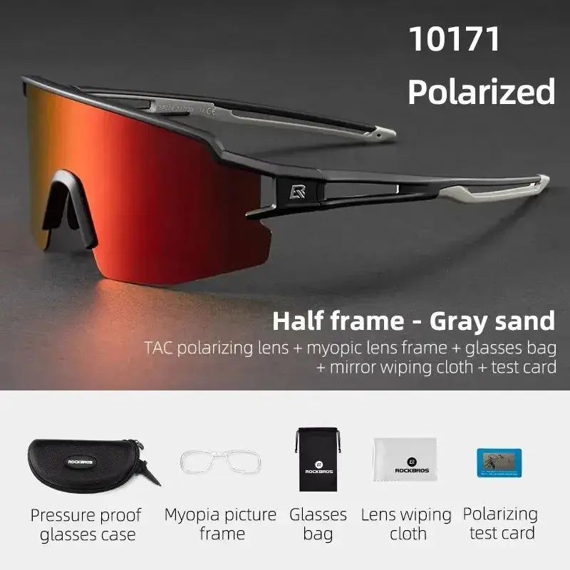 ROCKBROS Cycling Glasses Polarized UV400 Protection Bicycle Sunglasses Men Women Photochromic MTB Road Bicycle Goggles Eyewear PowerGlide Motors & Accessories