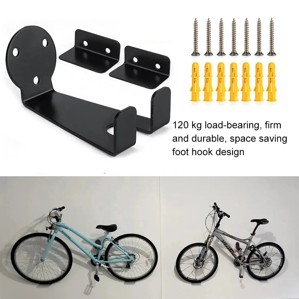 Bicycle Wall Mount Hanger Heavy Duty Bike Holder Rack Bike Wall Hanger Hooks Bike Display Rack for Mountain Bike Road Bike PowerGlide Motors & Accessories