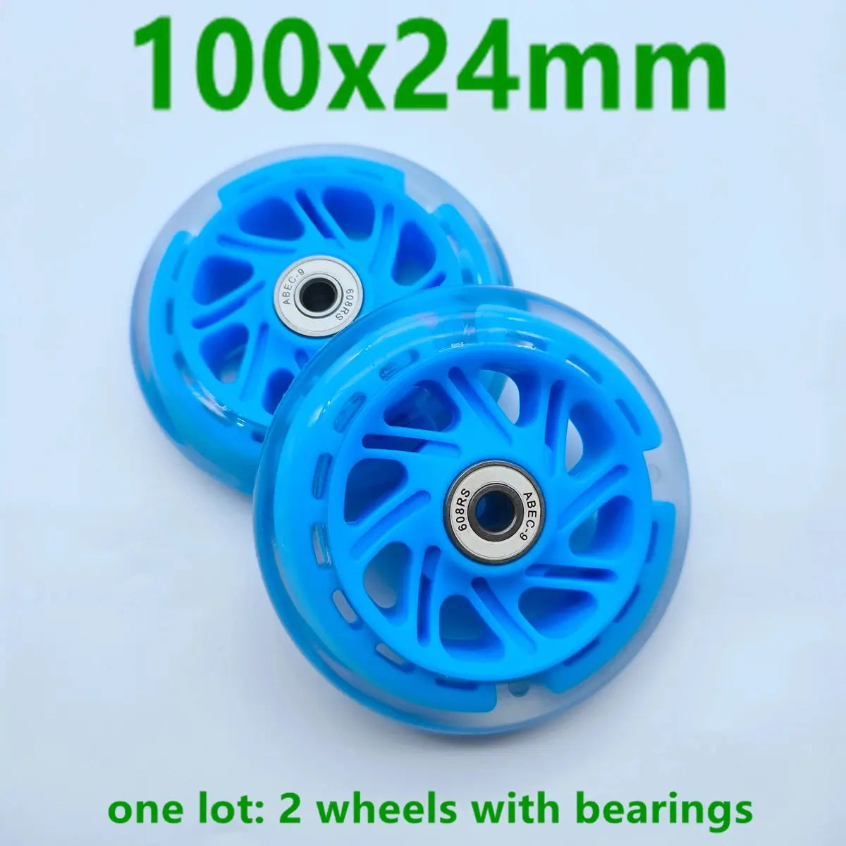 children scooter wheel flashing lighting wheel 80MM 100mm 120mm PU wheel for children scooter PowerGlide Motors & Accessories