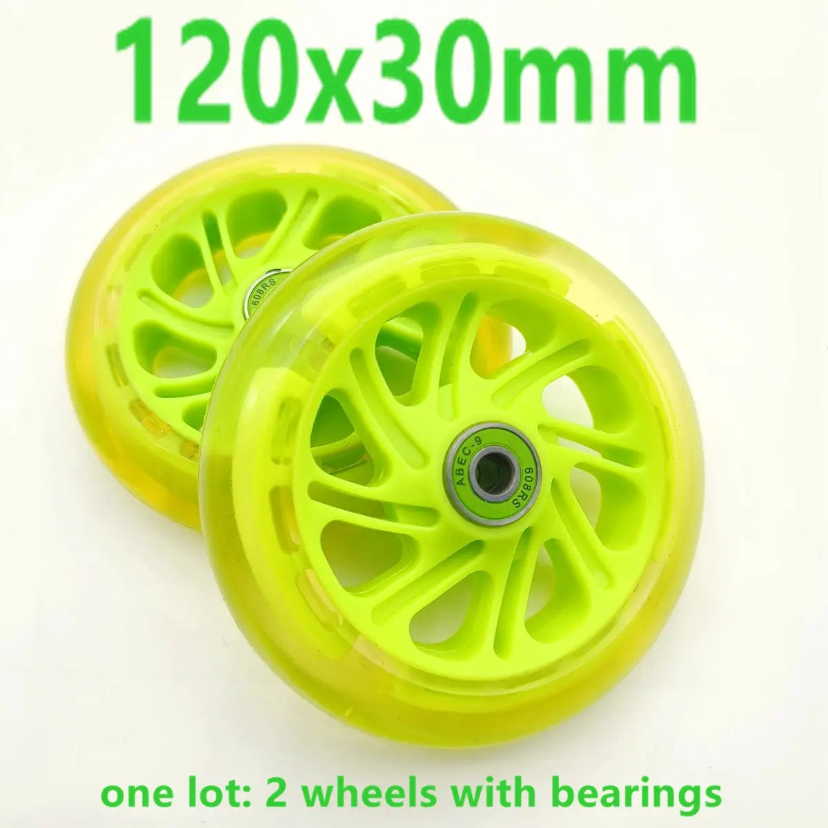 children scooter wheel flashing lighting wheel 80MM 100mm 120mm PU wheel for children scooter PowerGlide Motors & Accessories
