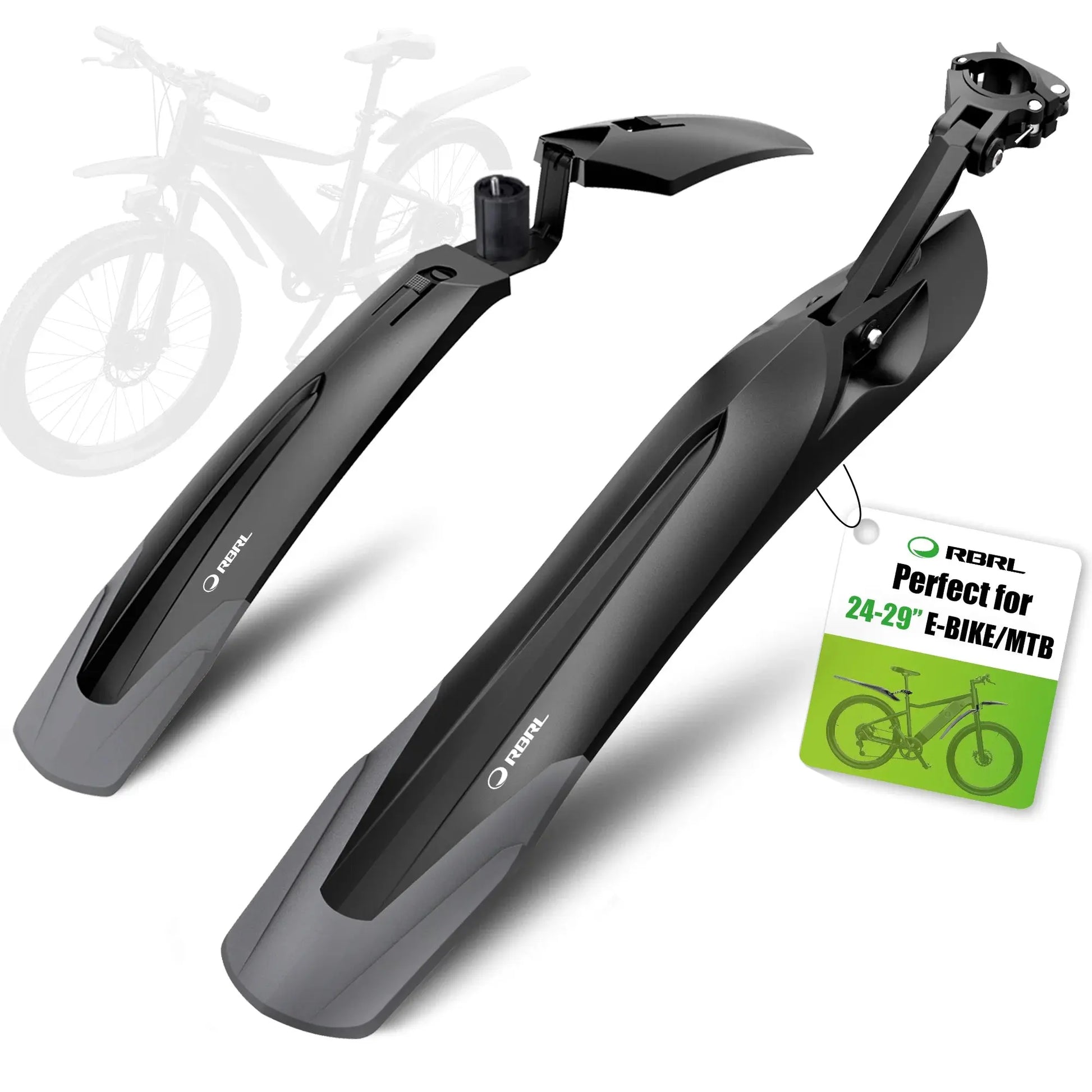 RBRL MTB Bicycle Mudguard Quick-Release Widen Bike Fender HIgh Quality PP Splash Proof Fender for 24-29 Cycling Profector PowerGlide Motors & Accessories