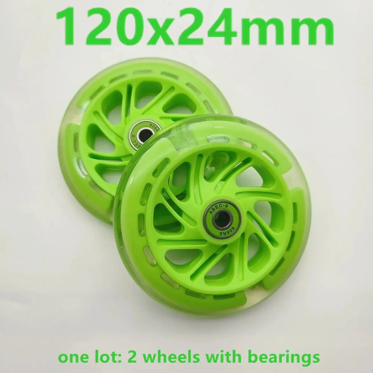 children scooter wheel flashing lighting wheel 80MM 100mm 120mm PU wheel for children scooter PowerGlide Motors & Accessories