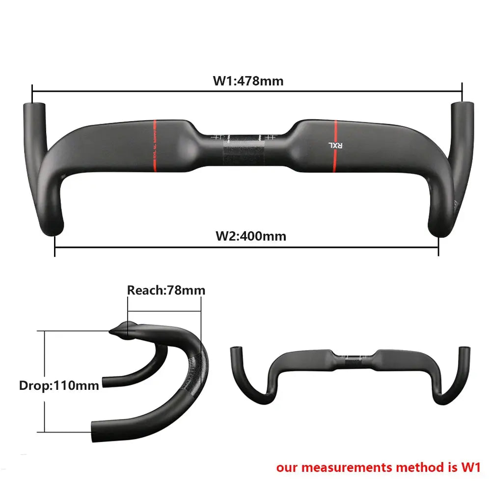 Cycling Gravel Bike Speed Handlebars RXL SL 31.8 Carbon Road Handlebar For Bicycle Internal Routing UD Matte Drop Handle Bar PowerGlide Motors & Accessories