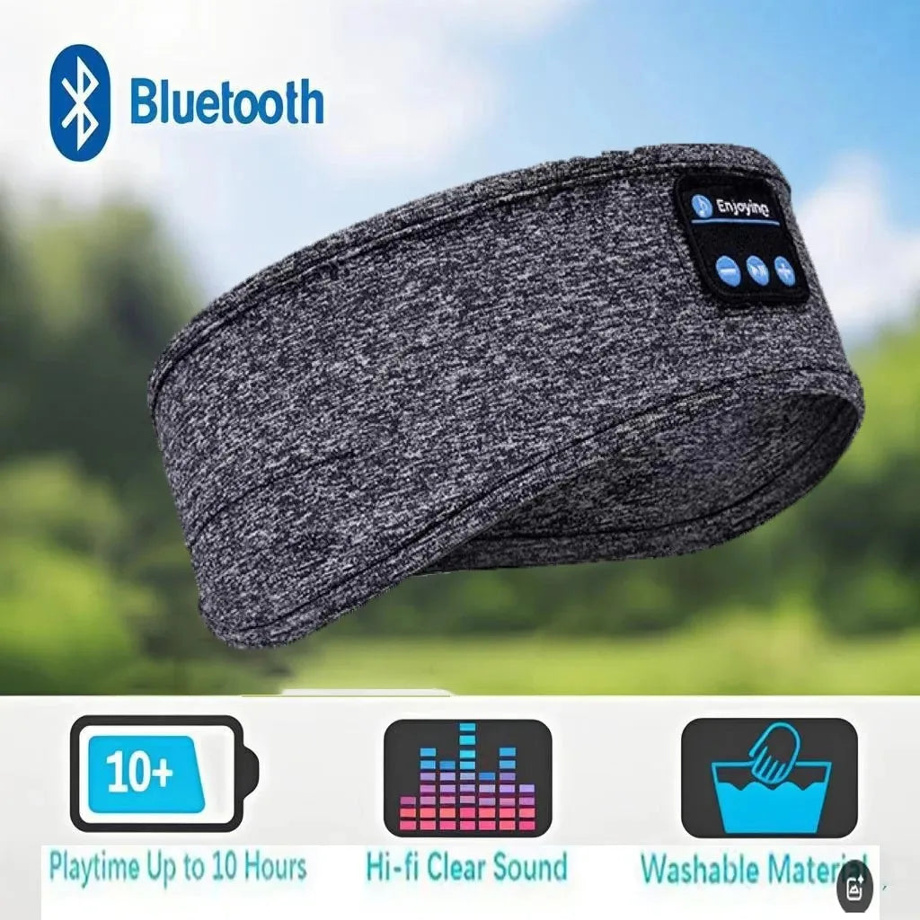 Butterfly Print Bluetooth Headband Sweatproof Sports Headset Workout Eye Mask Wireless for Sleep Workout Fit iPhone Android All