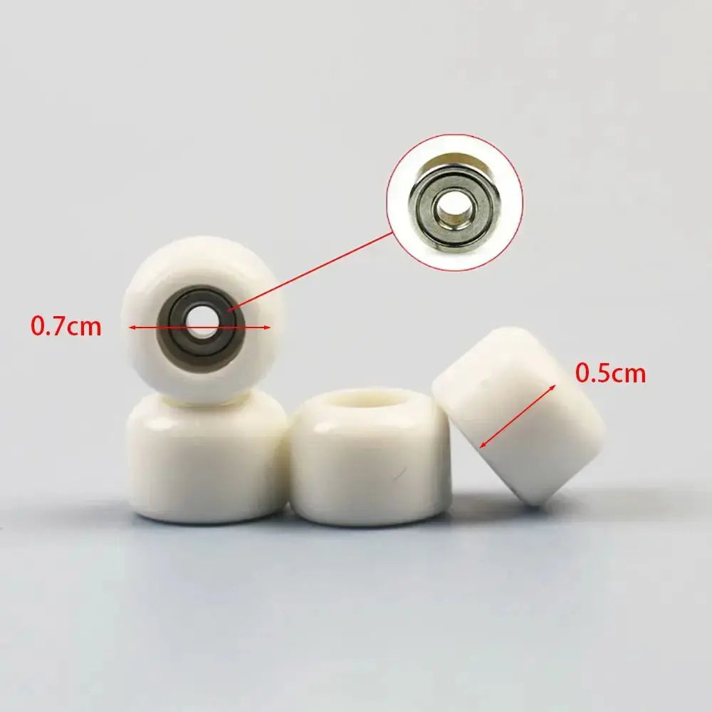 4Pcs Urethane CNC Bearing Wheel For Fingerboard Professional PU+Metal Mini Finger Skate Board Wheels PowerGlide Motors & Accessories