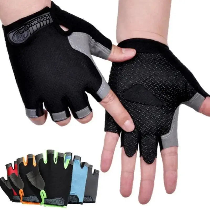 Gym Gloves Fingerless Gloves Anti-Slip Shock-Absorbing Breathable Gloves Sports Gloves for Training Lifting Weight Cycling PowerGlide Motors & Accessories