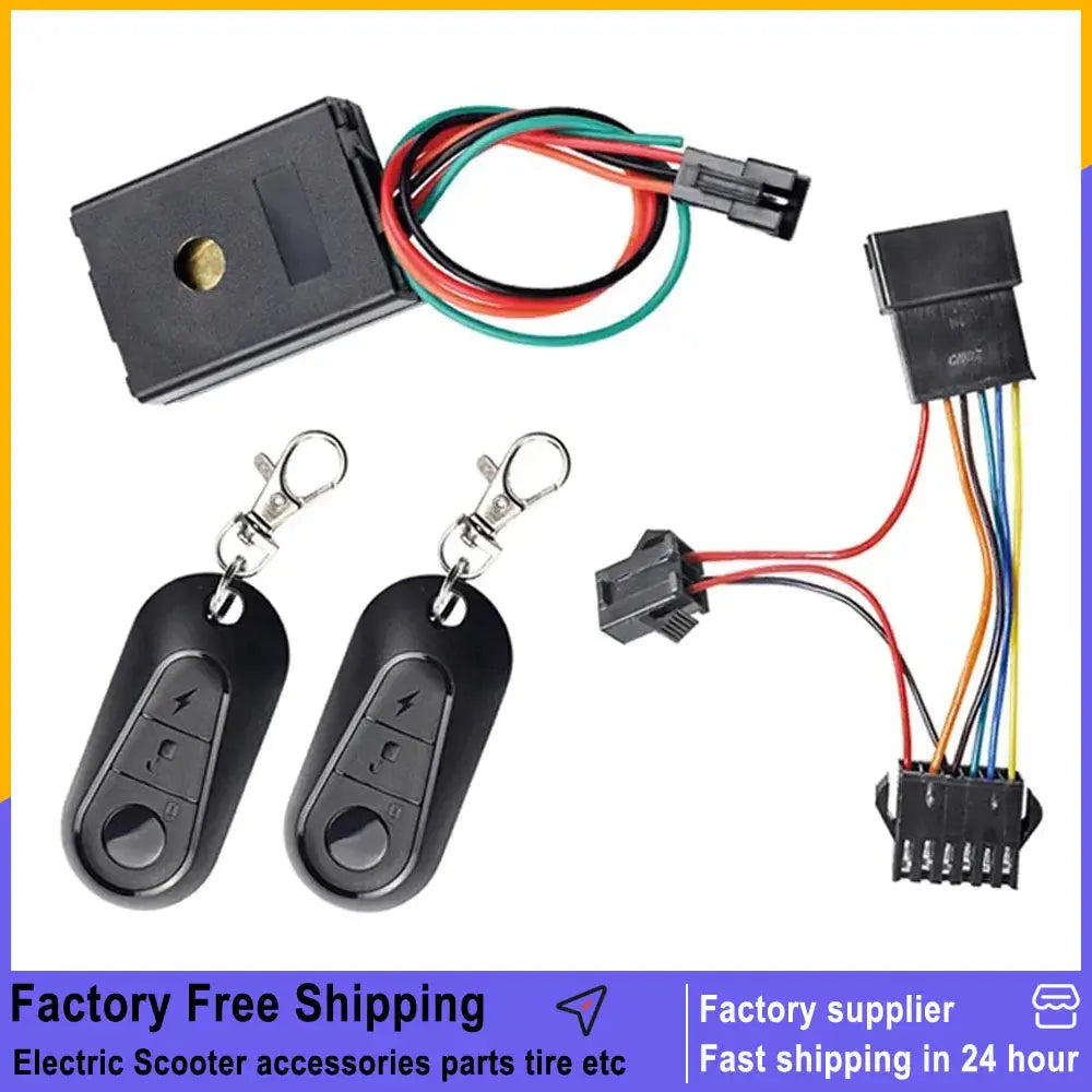 36V/48V/60V/72V Anti-Theft E-bike Alarm System for Kugoo M4 Electric Scooter Security Remote Control Alert Vehicle Accessories PowerGlide Motors & Accessories