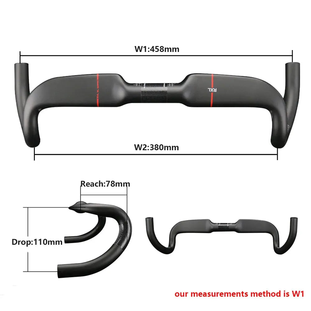 Cycling Gravel Bike Speed Handlebars RXL SL 31.8 Carbon Road Handlebar For Bicycle Internal Routing UD Matte Drop Handle Bar PowerGlide Motors & Accessories