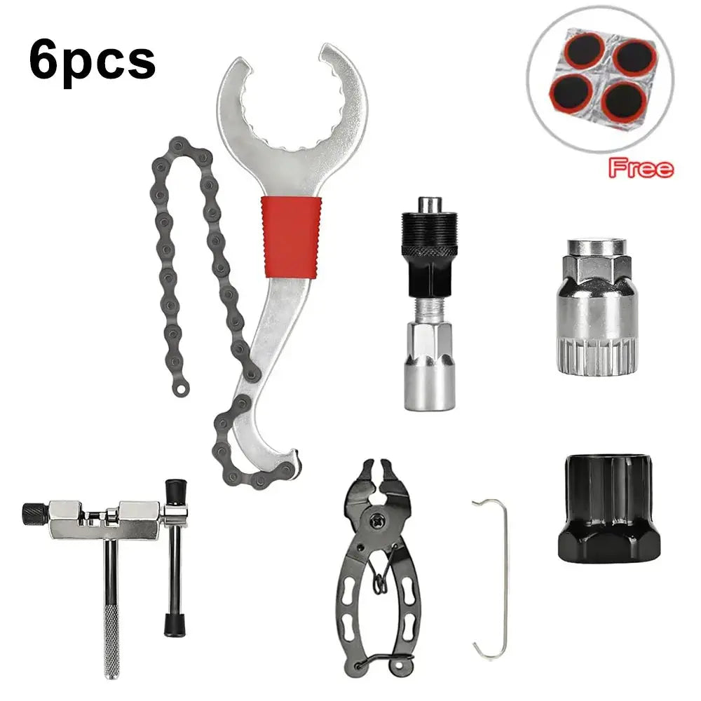 Bike Tool Kit Professional Bike Repair Tools with Cassette Remover Wrench Chain Breaker Cycling MTB Road Bike Maintenance Tool PowerGlide Motors & Accessories