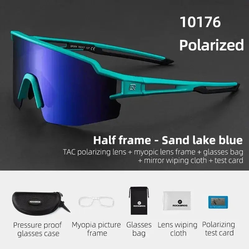 ROCKBROS Cycling Glasses Polarized UV400 Protection Bicycle Sunglasses Men Women Photochromic MTB Road Bicycle Goggles Eyewear PowerGlide Motors & Accessories