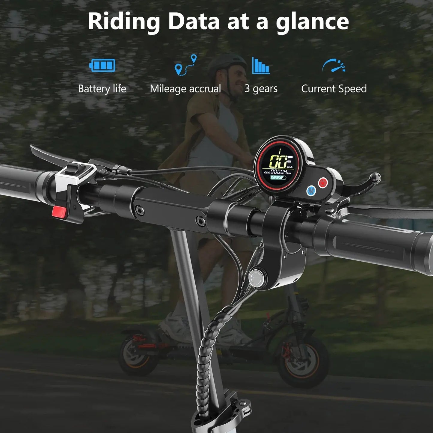 IENYRID A1 Foldable Electric Scooter 800W/48V/12.5 AH E-Scooter Max Speed 45KM Per Hour Max Range 20-30KM Adult City E-Scooter PowerGlide Motors & Accessories