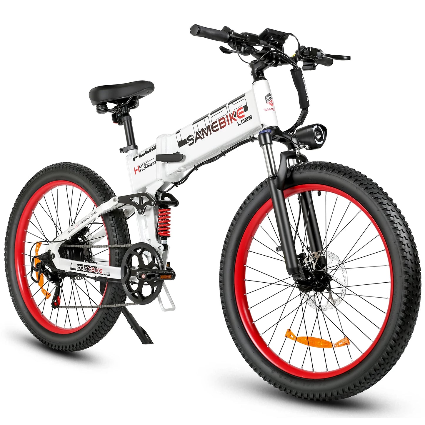 SAMEBIKE LO26 Plus Folding Electric Bicycle 1000W 48V15AH Hydraulic Brake Adult Electric Bike 26*3.0Inch Fat Tire Mountain Ebike