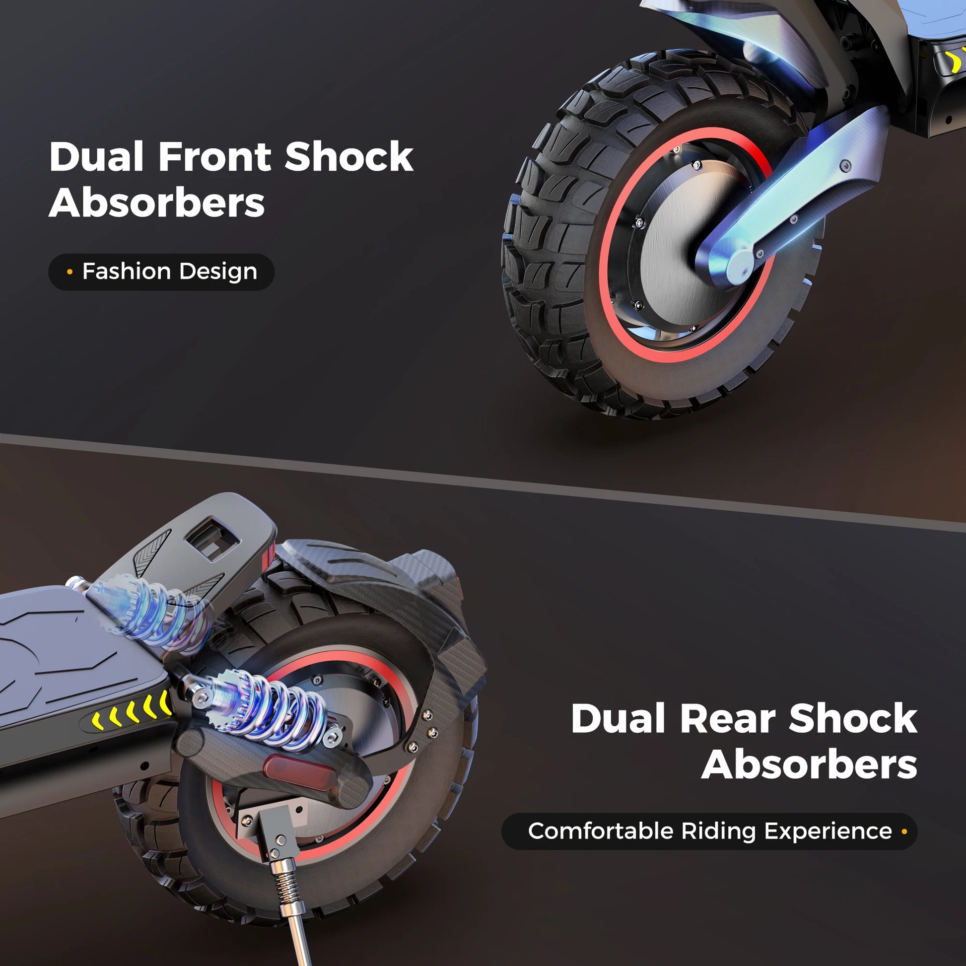iScooter iX7 Pro Foldable Electric Kick Scooter High Speed 60 km/h 2000W 48V 17.5Ah Battery for Sports & Entertainment GUNAI EBIKE Store