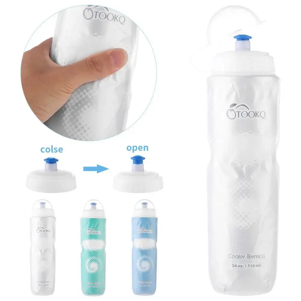 750ML Mountain Cycling Sports Kettle Travel Riding Portable Water Cup Equipment Outdoor Dual Layer Thermal Keeping Water Bottle PowerGlide Motors & Accessories