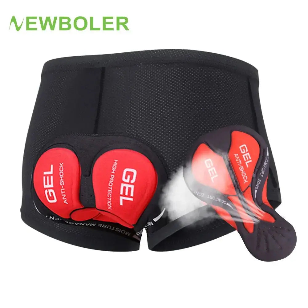 NEWBOLER Breathable Cycling Underwear Cycling Shorts  5D Gel Pad Shockproof Bicycle Underpant MTB Road Bike Underwear Man Shorts PowerGlide Motors & Accessories