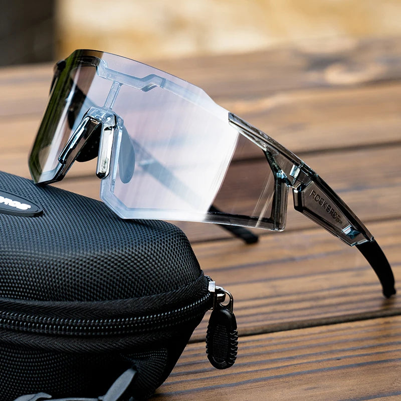 ROCKBROS Bicycle Glasses Photochromic / Polarized Lens Bike Sunglasses Eyewear Sun Protect Sports MTB Road Adult Cycling Glasses