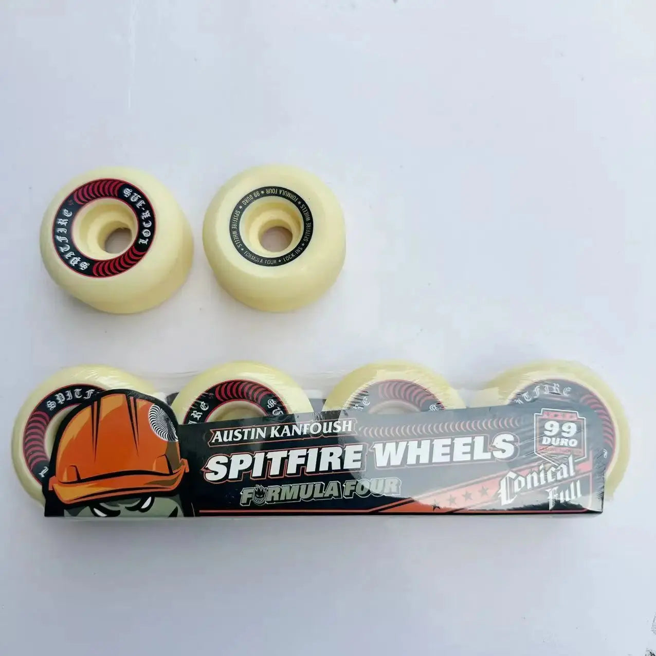 Spitfire wheels imported genuine Spitfire 52mm 101duro 53mm 54mm 56mm 99duro 80HD skateboard wheel for skateboard PowerGlide Motors & Accessories