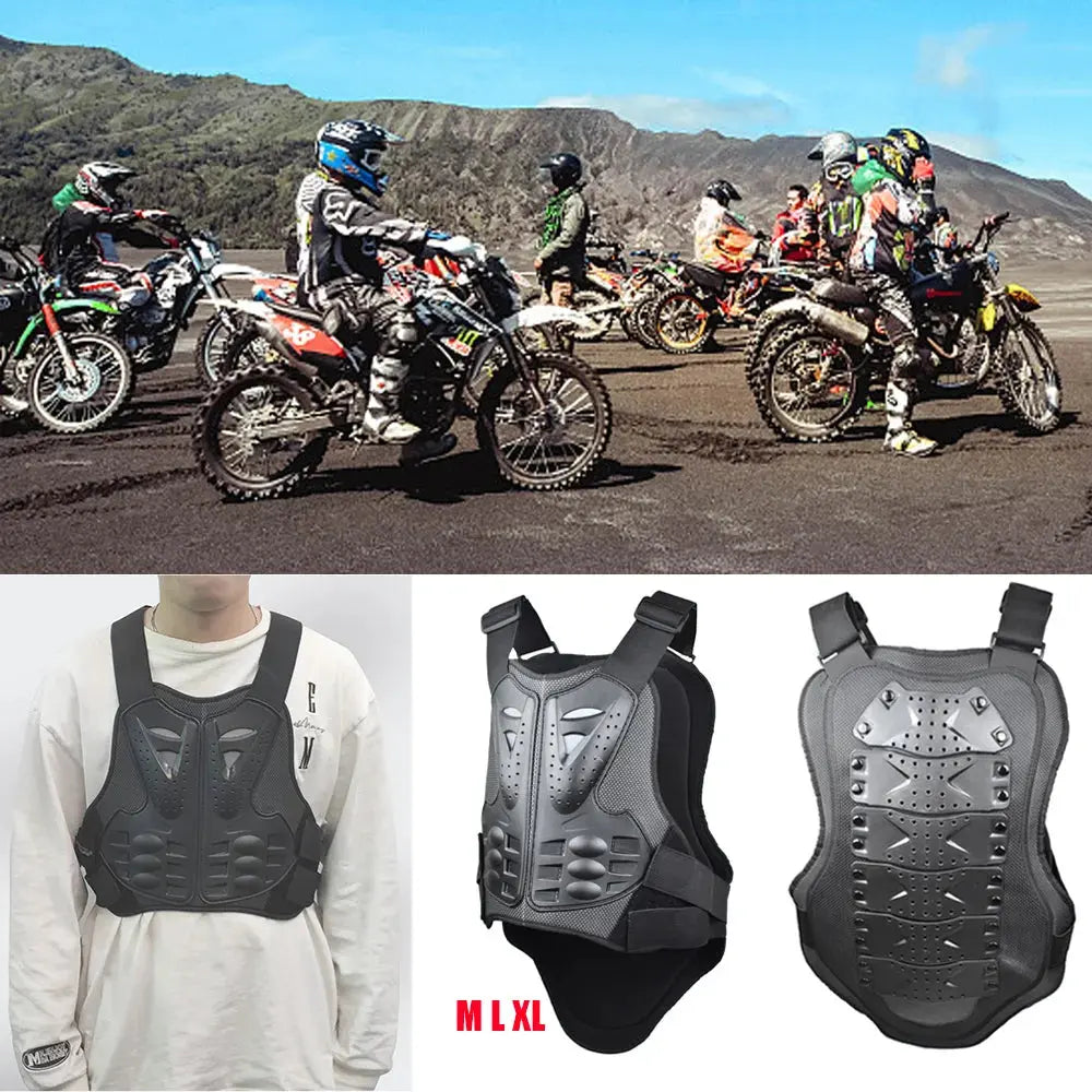 Motorcycle Dirt Bike Body Armor Protective Gear Outdoor Driving Adult Chest Back Protection Vest For Motocross Skiing Skating PowerGlide Motors & Accessories