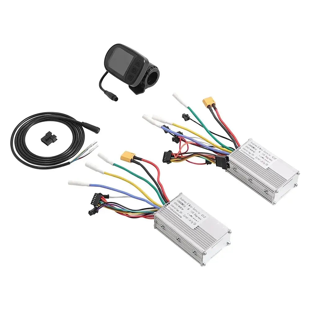 For KUGOO G-Booster Electric Scooter Combination Set Dual Drive Motor Controller Kit with LCD Display Dial Accelerator 48V 1000W PowerGlide Motors & Accessories