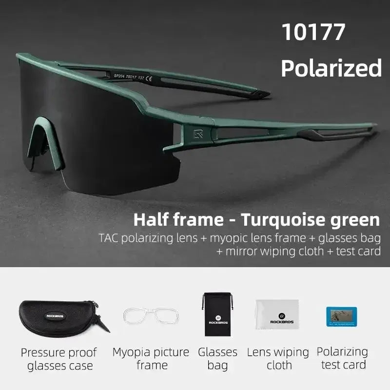 ROCKBROS Cycling Glasses Polarized UV400 Protection Bicycle Sunglasses Men Women Photochromic MTB Road Bicycle Goggles Eyewear PowerGlide Motors & Accessories