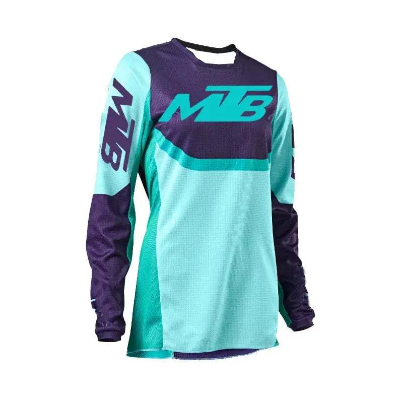 New Downhill Jerseys Mountain Bike MTB Shirts Offroad Motorcycle Jersey Motocross Quick Drying Long Sleeved Sportwear Clothing PowerGlide Motors & Accessories