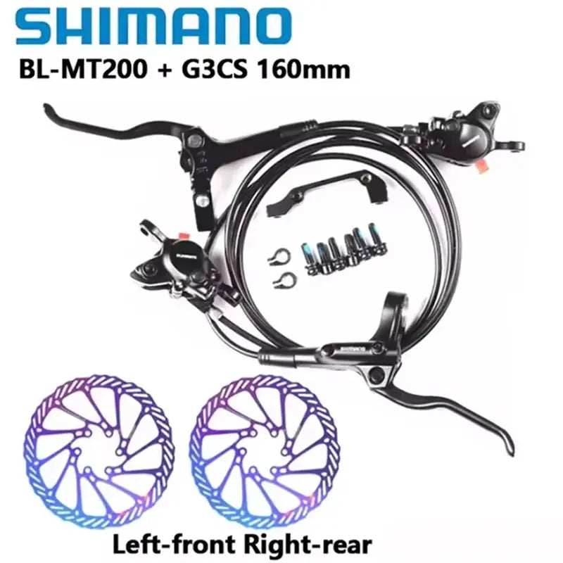 Shimano MT200 Brake BL BR MTB E-bike Hydraulic Disc Brake Bicycle Electric Bike Brake Left Front Right Rear Brake PowerGlide Motors & Accessories